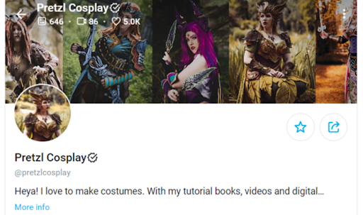 This banner image includes an interesting collage of different cosplayer-themed pics captured from different angles.