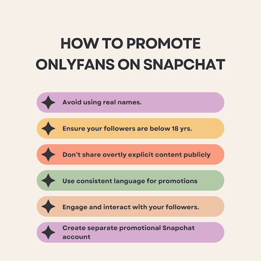 Tips on how to promote OnlyFans on Snapchat