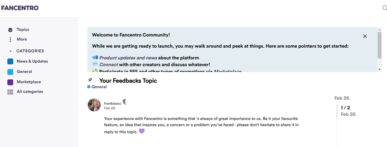 FanCentro’s Official Creator Community