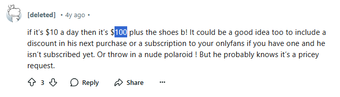 Reddit discussions on selling shoes along with your socks.