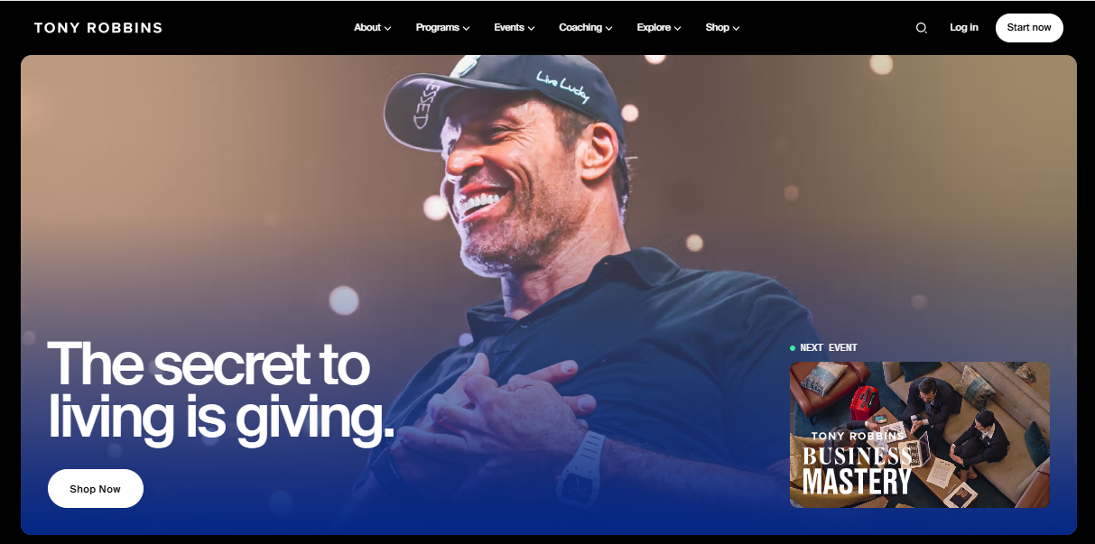 Tony Robbins is one of the top life and business strategists and best-selling author.