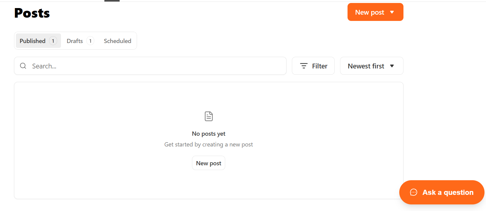 Substack has a distraction-free publishing interface