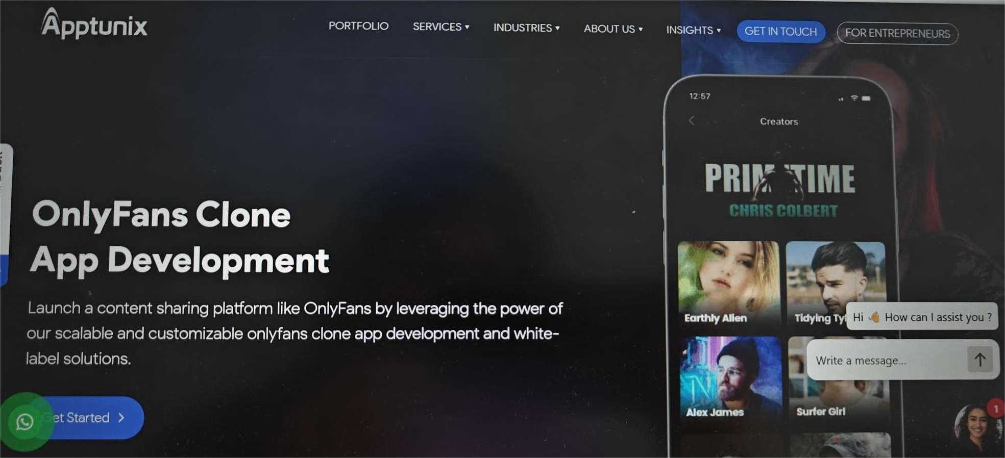 Apptunix developers creating a custom OnlyFans clone