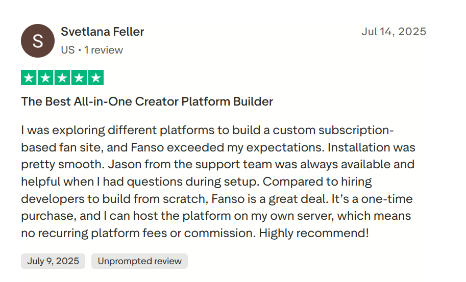 Fanso Client Reviews & Experiences