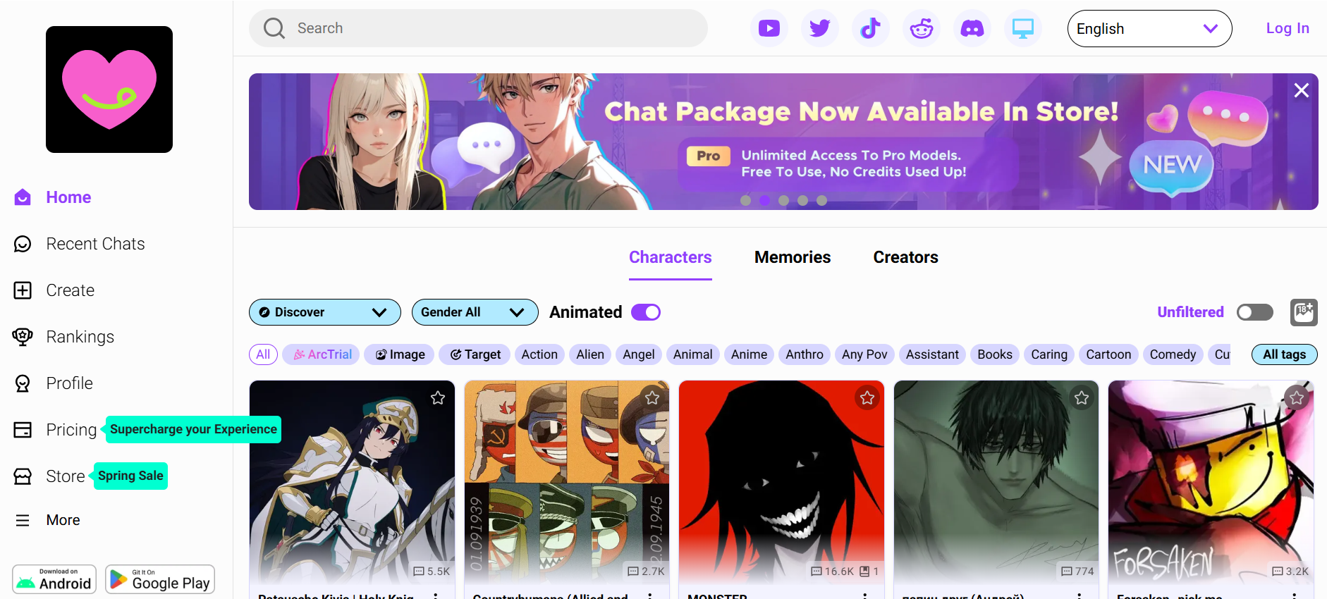 CrushOn AI app