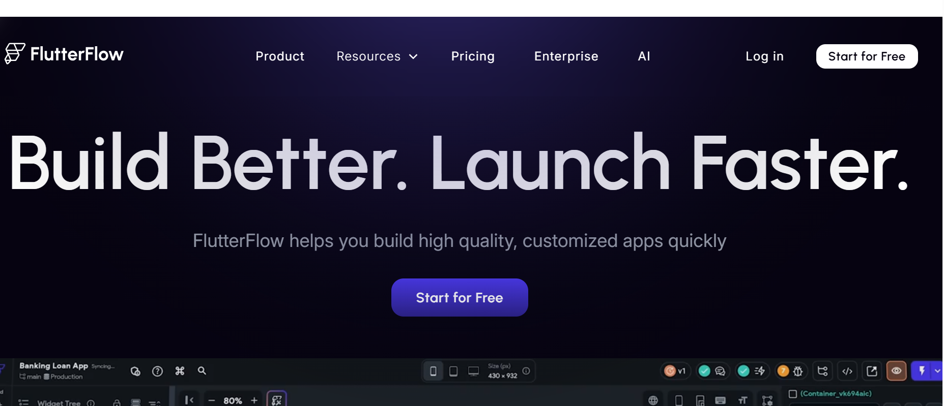 FlutterFlow’s Website