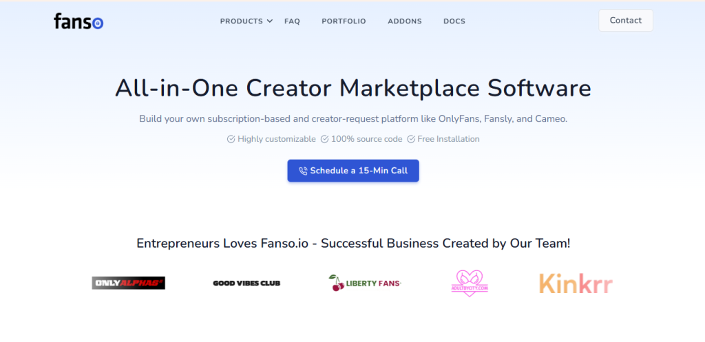 Fanso patreon clone script provider