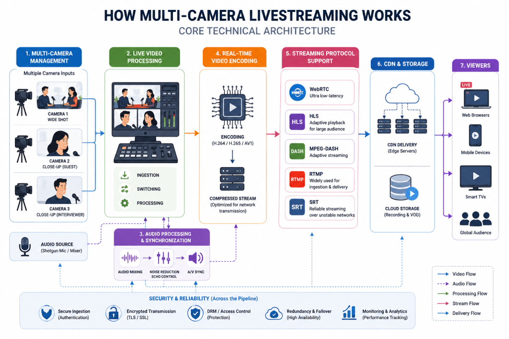How Multi-Camera Livestreaming Works
