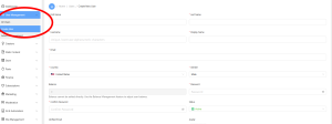 Admin panel showing new user registration form