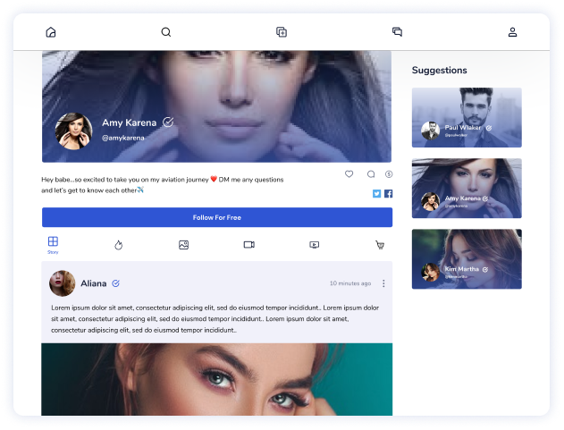 Fansly clone script interface by Fanso