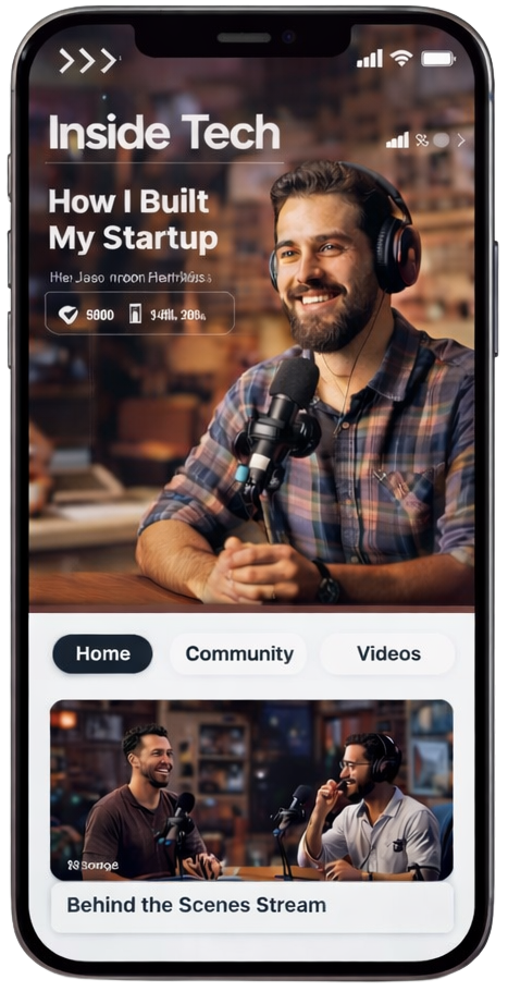 Creator dashboard of Fanso Patreon clone